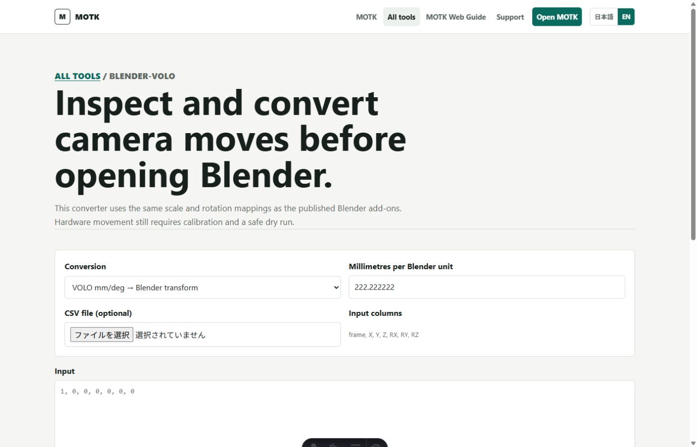 blender-volo browser camera-move converter